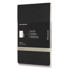 Moleskine Poznámkový blok Professional L, linajkový, čierny