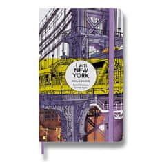 Moleskine Zápisník I am New York tvrdé dosky L, linajkový