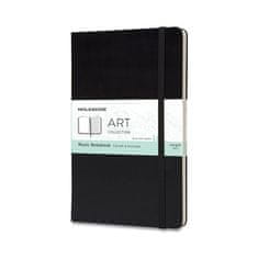 Moleskine Hudobný zápisník L, čierny