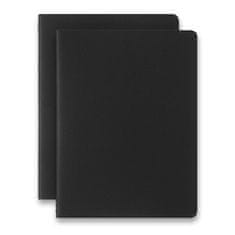 Moleskine Zošity Smart - mäkké dosky XL, čisté, 2 ks, čierne