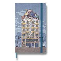 Zápisník Moleskine Casa Batlló - tvrdé dosky L, linajkový