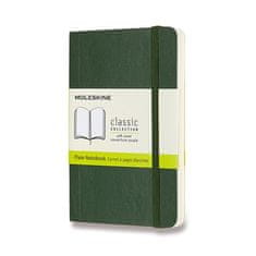 Moleskine Zápisník - mäkké dosky S, čistý, tm. zelený