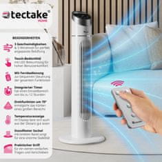 tectake Ventilátor s vežou 90 cm