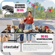 tectake 3 tapetovacie skladacie stoly