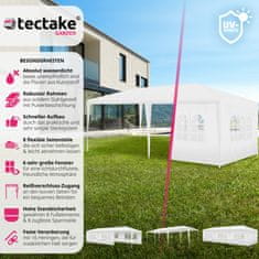 tectake Skladací pavilón Elasa 9x3m s 8 bočnými stenami