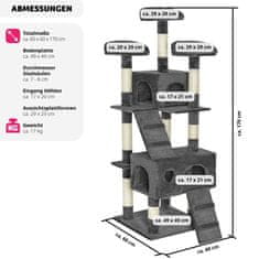 tectake Mačacie škrabadlo Mogli 170 cm