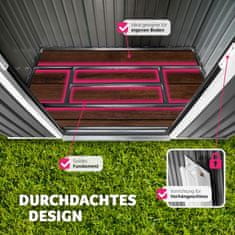 tectake Záhradný domček strecha sedlová