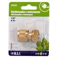 Rýchlospojka 1/2&quot; s vodostopom Ms AQUA