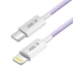 Tech-protect Ultraboost Lite kábel USB-C / Lightning PD 27W / 3A 1m, fialový