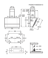 Electrolux Komínový odsavač par Intuit LFV616K