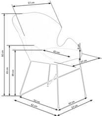 Halmar Moderní jídelní židle K458 tmavě zelená (1p=1szt)