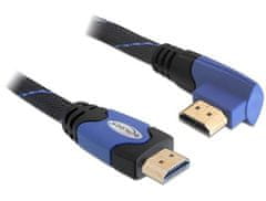 DELOCK Kábel High Speed HDMI s Ethernetom – HDMI A samec &gt; HDMI A samec pravouhlý 1 m