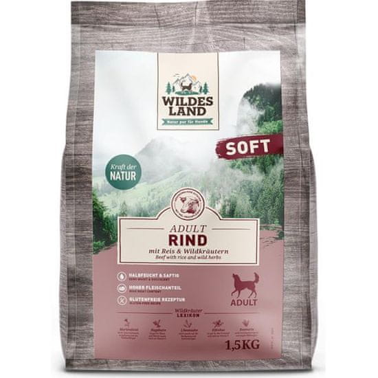 Wildes Land Dog Soft Adult Beef & Rice 1,5 kg