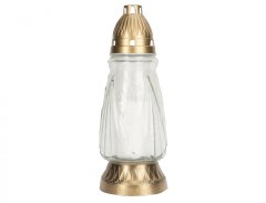 Lampa cintorínska OPONA sklenená 170g d11x29cm