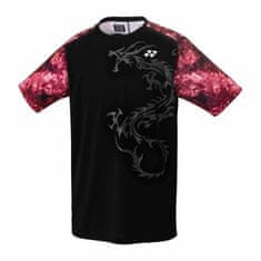 Yonex Tričko čierna XXL Crew Neck Graphic Dragon