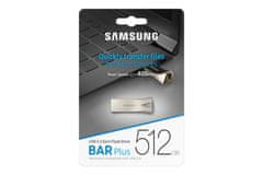 SAMSUNG Flash Disk BAR Plus 512GB Champagne Silver (MUF-512BE3/APC)