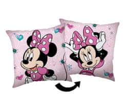 Jerry Fabrics Obliečka na vankúšik Minnie Pink bow 02 Bavlna, 40/40 cm