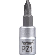 Fortum hlavica zástrčná 1/4&quot; hrot pozidriv, PZ 1, L 37mm 4701821