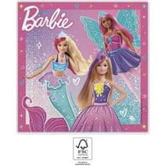 Procos Papierové obrúsky barbie 33x33cm, 20ks -