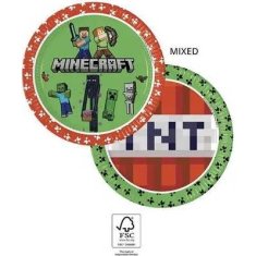 Procos Papierové tanieriky minecraft 23cm, 8ks -