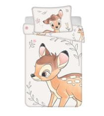 JERRY FABRICS Obliečky do postieľky Bambi Beige baby Bavlna, 100/135, 40/60 cm