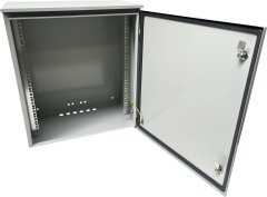 Conexpro Rack jednodielny vonkajší rozvádzač 19&quot; 12U/320mm, IP65