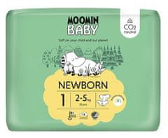 Moomin Baby eko pleny 1 Newborn 2–5 kg, 25 ks