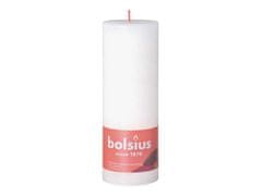 Bolsius Rustic Shine Valec 68x190mm Cloudy White, biela sviečka