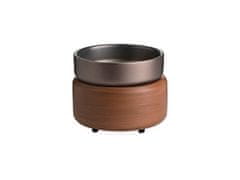 Candle Warmers elektrická aromalampa a ohrievač sviečok 2v1 Pewter Walnut