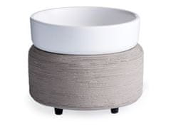 Candle Warmers elektrická aromalampa a ohrievač sviečok 2v1 Gray Texture