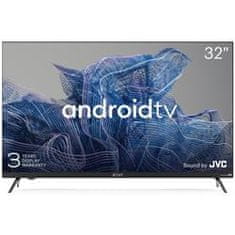 KIVI - 32 &#39;, HD, Google Android TV, Black, 1366x768, 60 Hz, Sound by JVC, 2x8W, 33 kWh/1000h, BT5, HDMI ports 3