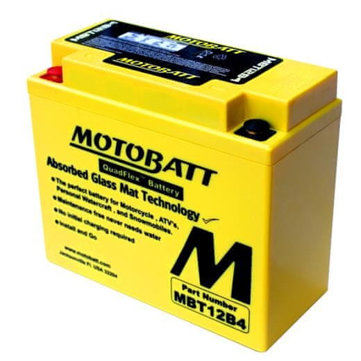 MOTOBATT Batéria MBT12B4 11Ah, 12V, 2 vývody