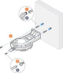 Ubiquiti UACC-Lite-AP-AM - držiak na stenu pre U6-Lite, U6+, UAP-nanoHD a UAP-AC-Lite, biely