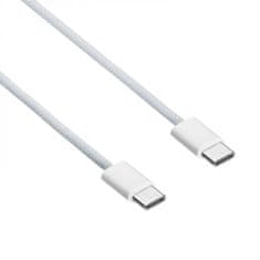 Kábel USB-C / USB-C 2.0 60W, biela 50cm