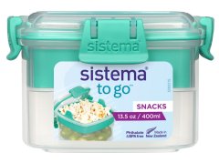 Sistema Sistema TO GO Škatuľka na desiatu s miskou 400 ml, mätová