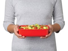 Sistema Sistema Microwave Krabička na ohrev jedla 1,25 l, červená