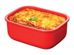 Sistema Sistema Microwave Krabička na ohrev jedla 525 ml, červená