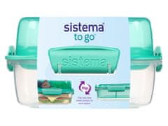 Sistema TO GO Škatuľka na obed Flip and Nest 1,24 l, mätová