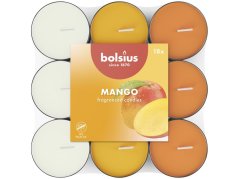 Bolsius Čajové 18ks Mango basic trojfarebné, vonné sviečky