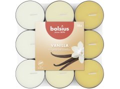 Bolsius Čajové 18ks Vanilla basic trojfarebné, vonné sviečky