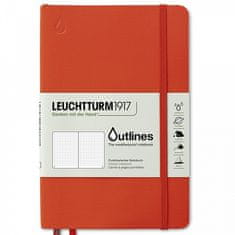 LEUCHTTURM1917: Zápisník Leuchtturm1917 Outlines - oranžový