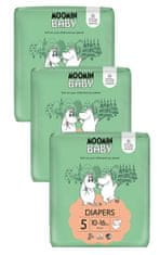 Moomin Baby mesačné balenie eko plienok 5 Maxi 10–16 kg, 120 ks