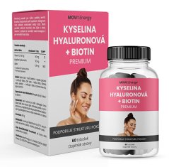 MOVit Kyselina hyalurónová + Biotín PREMIUM 60 kapsúl