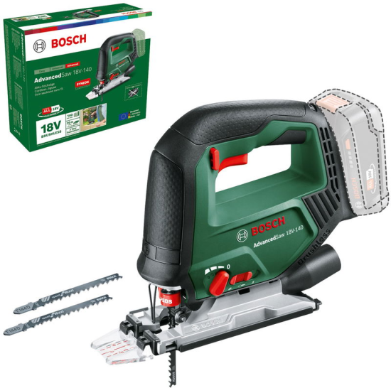 Bosch Akumulátorová priamočiara píla AdvancedSaw 18V-140 (Baretool &amp; Carton) (0.603.013.000)