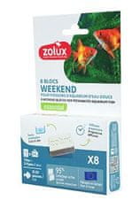 Zolux Blok kŕmny WEEKEND pre akv.ryby 8x7, 5g