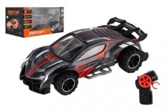 Teddies Auto RC športový plast 2,4 GHz 20cm na batérie šedo-červené