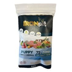 IRONpet Vzorka Dog Puppy Mini &amp; Medium Turkey (Krocan) 70 g