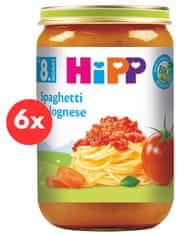 HiPP BIO Bolonské špagety od 8. mesiaca, 6 x 220 g