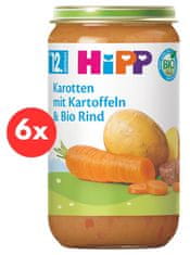 HiPP BIO Zeleninová zmes s hovädzím mäsom 6 x 250 g