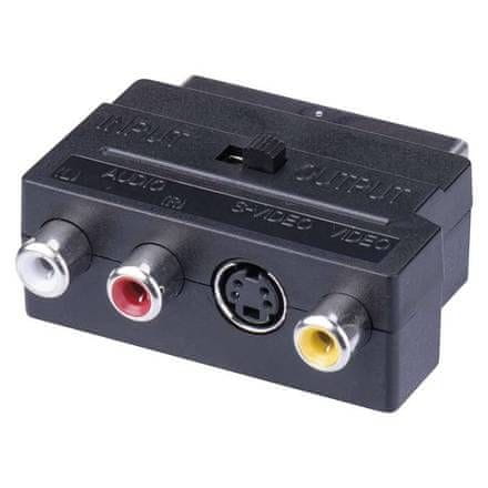 EMOS Redukce K9304 Redukce SCART na 3x CINCH + SVHS adaptér